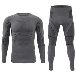 Ropa interior térmica táctica sin costuras para hombre ciclismo