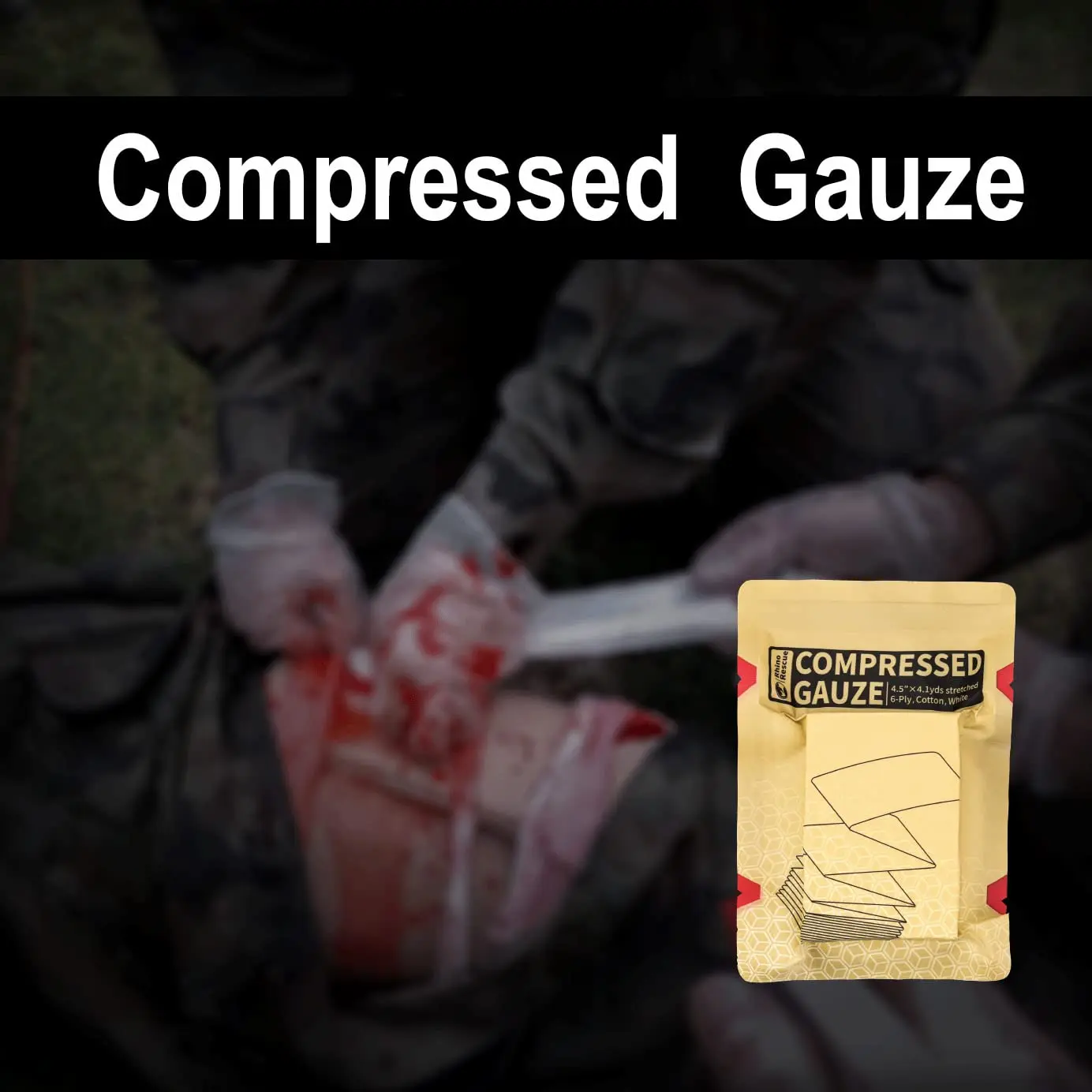 Rhino Rescue Botiquín IFAK Kit trauma hemostático primeros auxilios - imagen 4