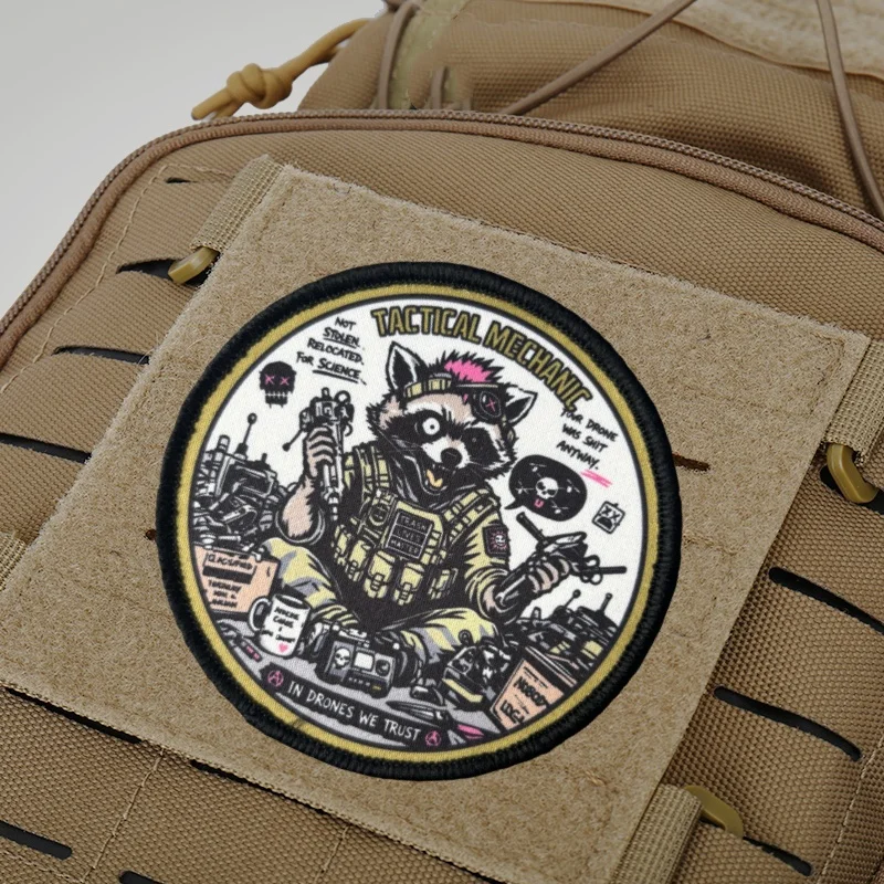 Parche táctico insignia moral mecánico, gancho y bucle para mochila - imagen 4