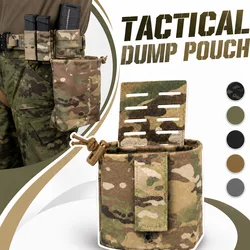 Bolsa táctica MOLLE plegable para cargadores con cordón