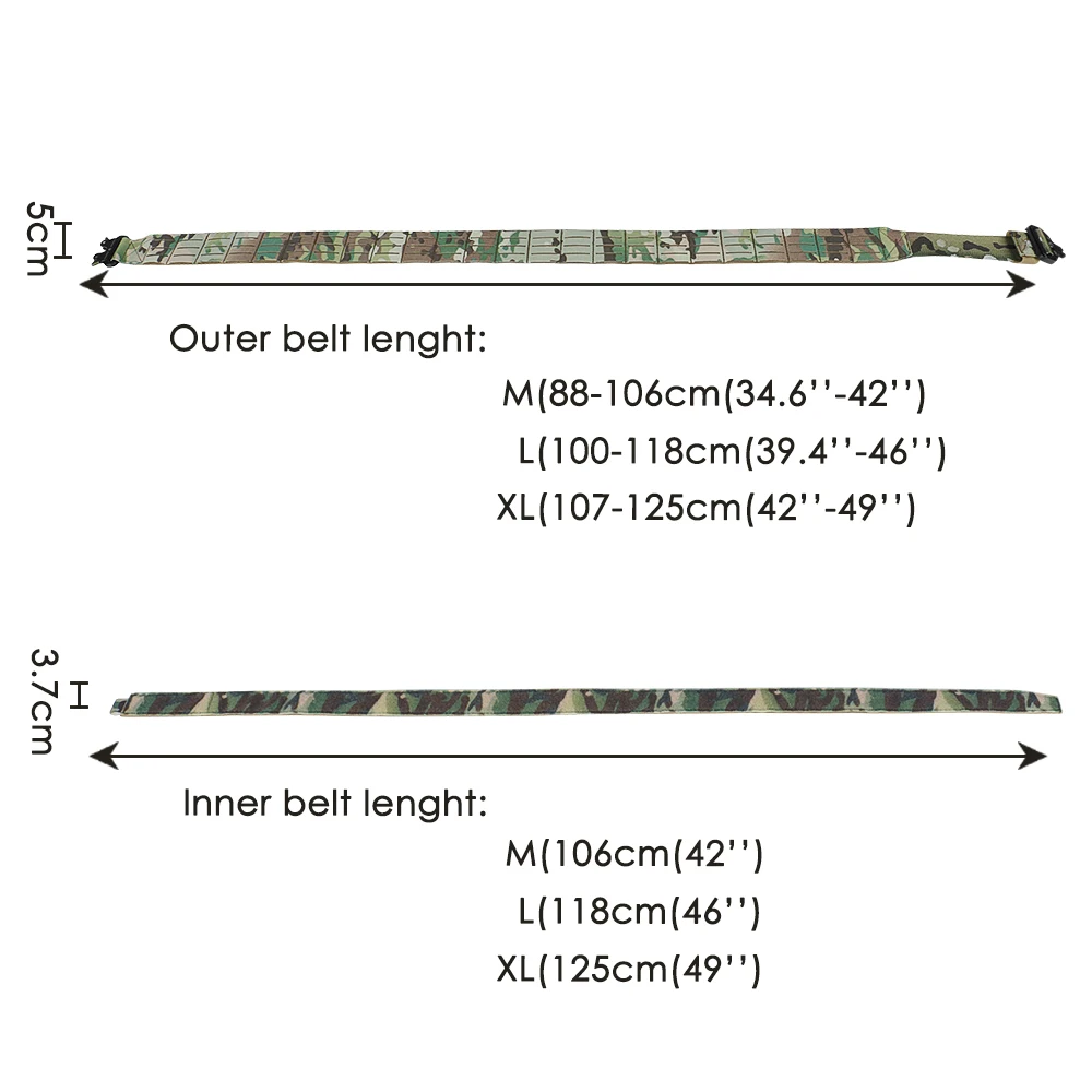 Artex cinturón táctico MOLLE de liberación rápida resistente - imagen 4