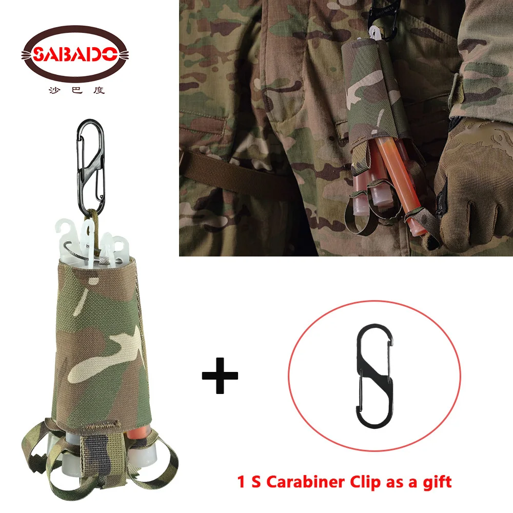 Soporte chemlight táctico con mosquetón – Bolsa MOLLE