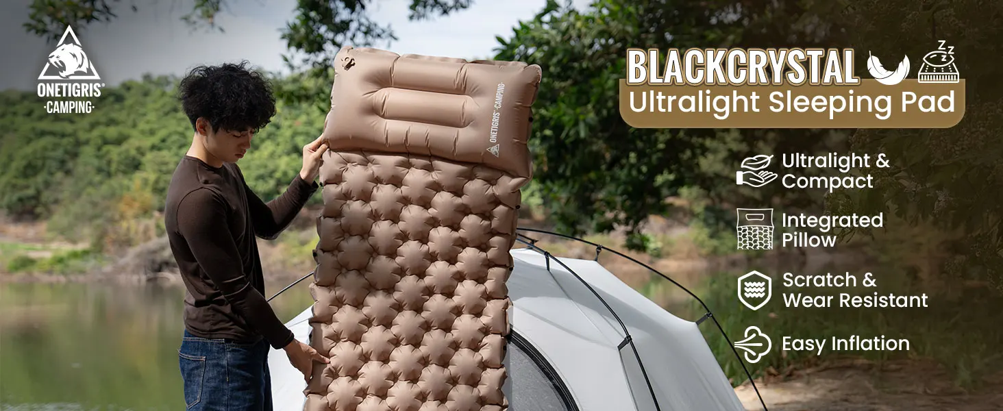 Colchón inflable compacto con almohada