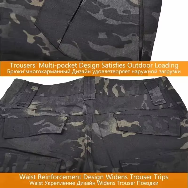 Conjunto uniforme táctico con rodilleras y coderas para airsoft - imagen 4