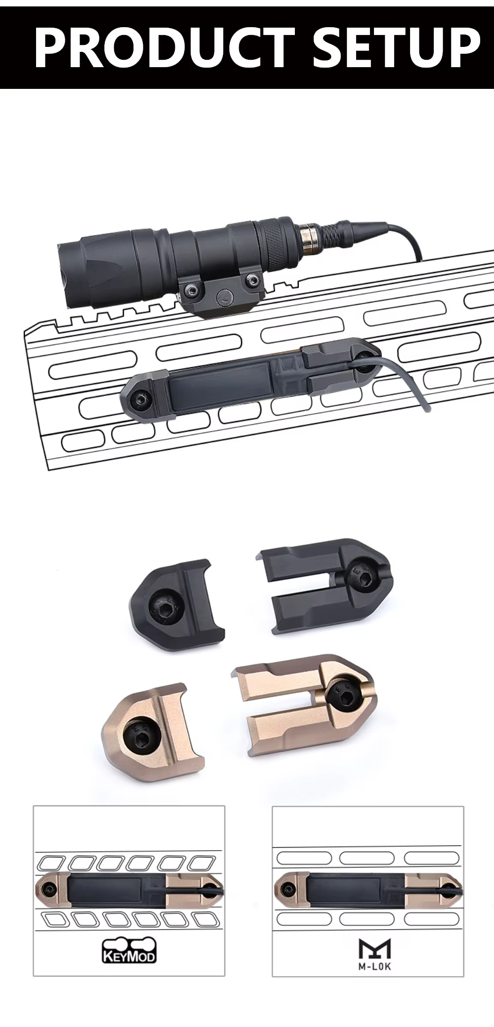Aplicación en fusil deportivo o táctico