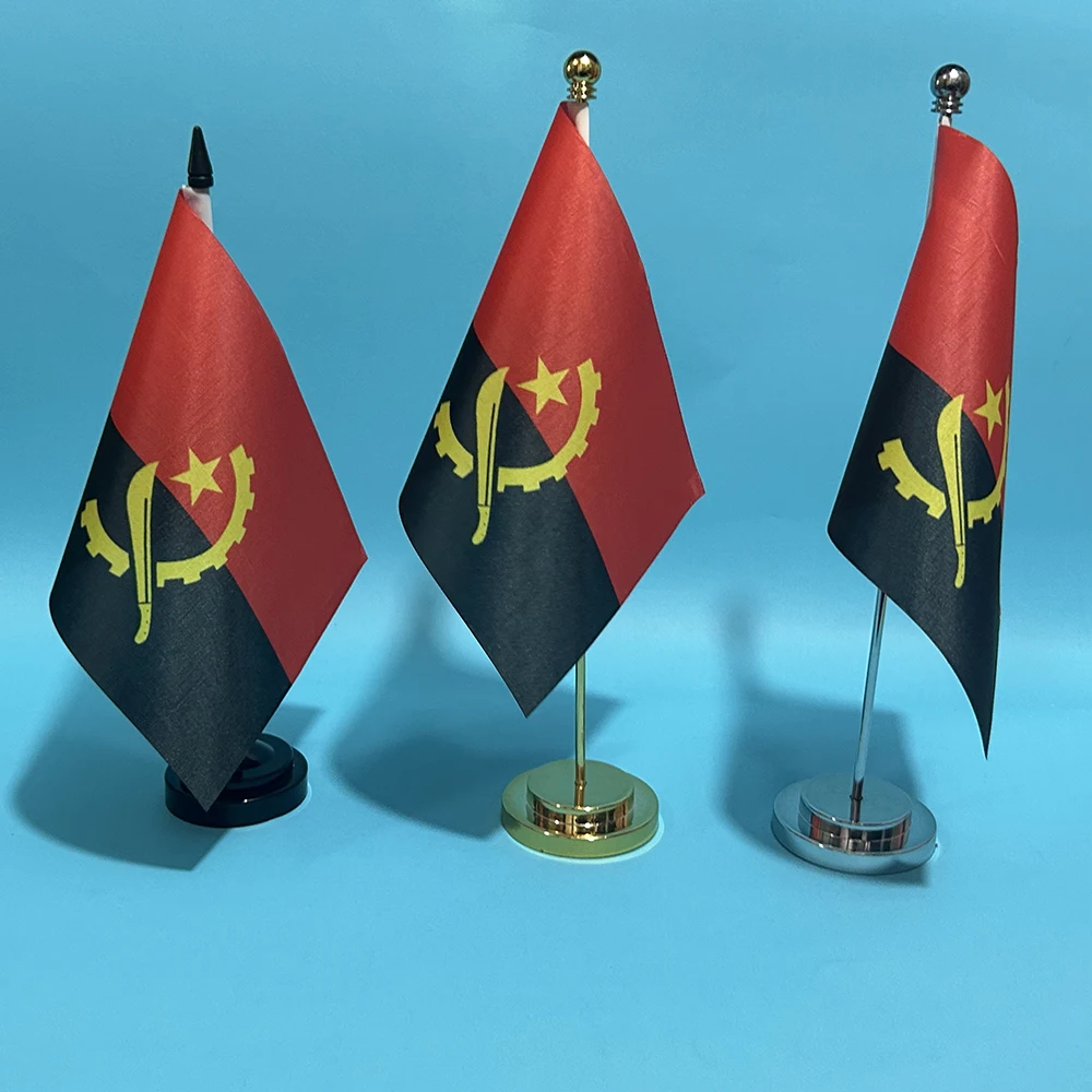 Bandera nacional de Angola poliéster para escritorio decoración oficina