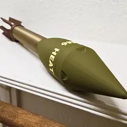 Bazooka de la Segunda Guerra Mundial, impresión 3D DIY decorativo
