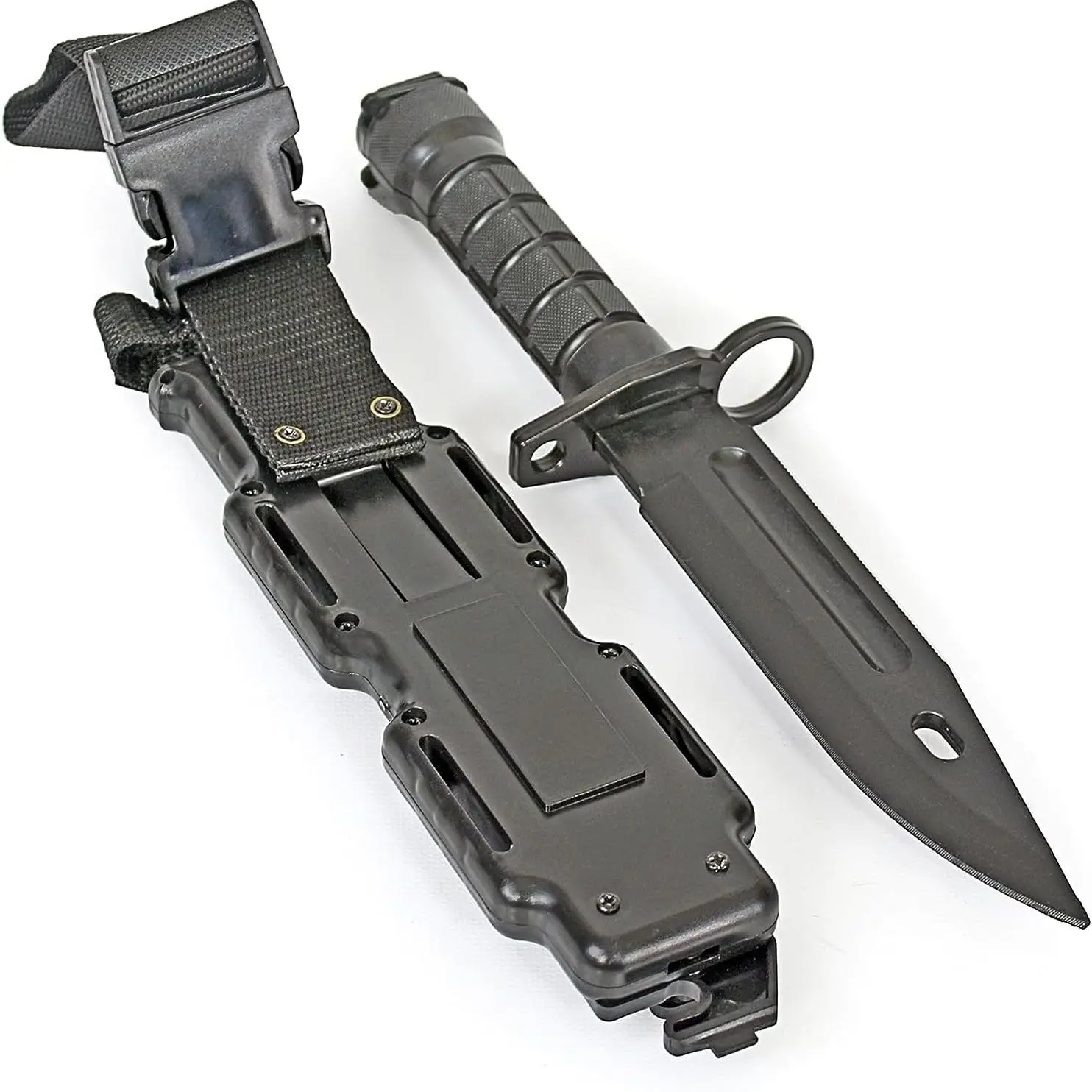 Cuchillo de goma de entrenamiento con funda