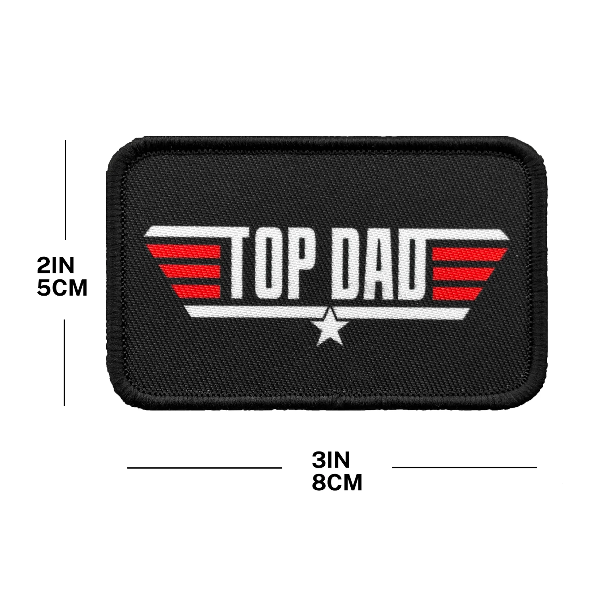 Parche bordado con velcro Mejor Papá, para mochila chaqueta y sombrero