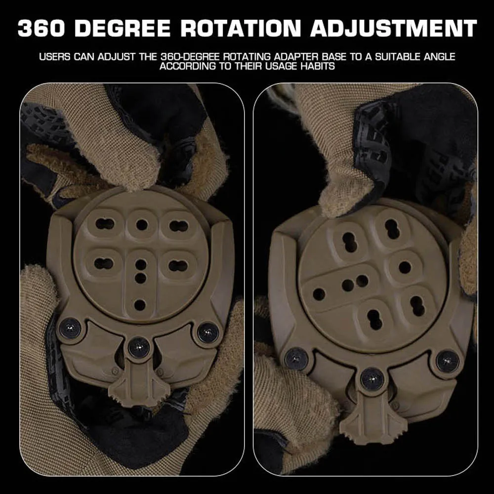 Tek-Mount adaptador holster MOLLE 360º giratorio conexión rápida - imagen 4