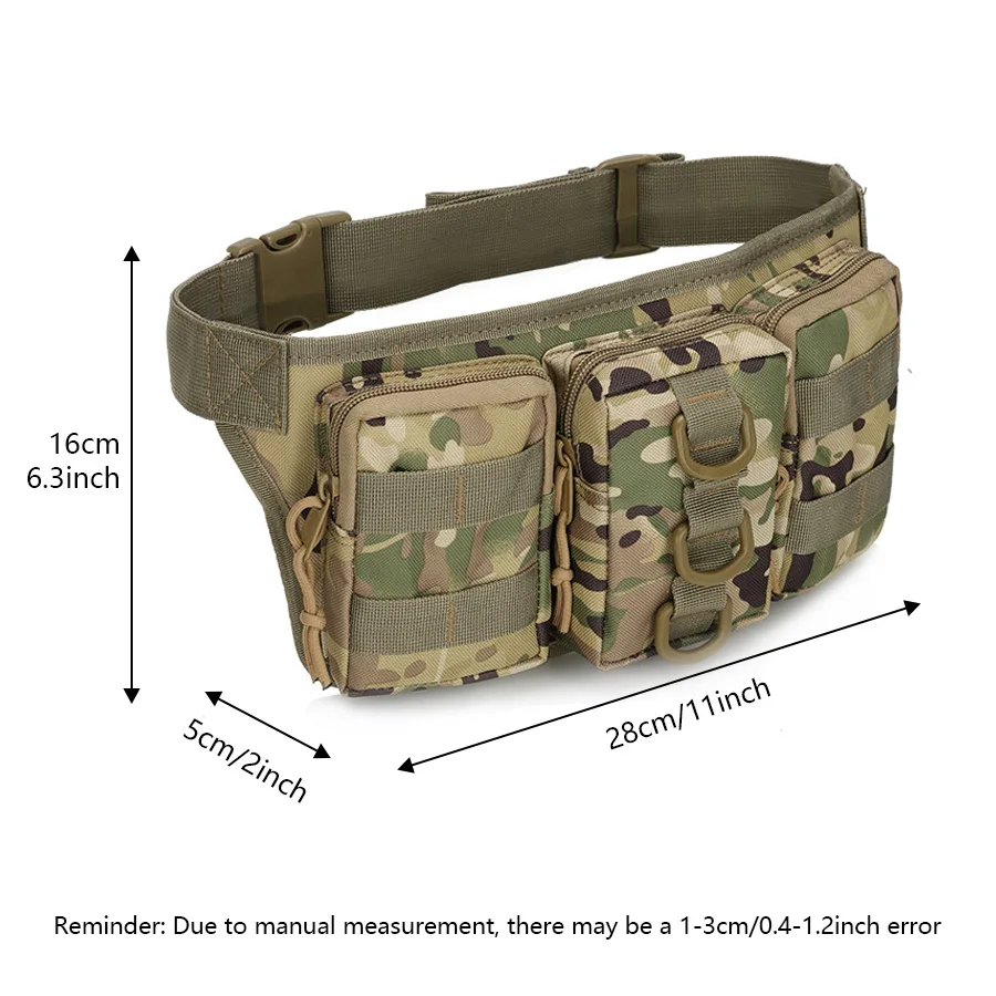 Riñonera camuflaje triple para entrenamiento