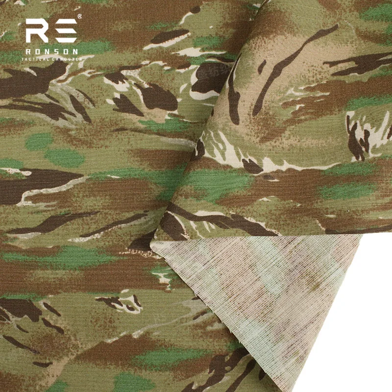 Tela táctica ripstop camuflaje multiterreno rayas de tigre uniformes - imagen 2
