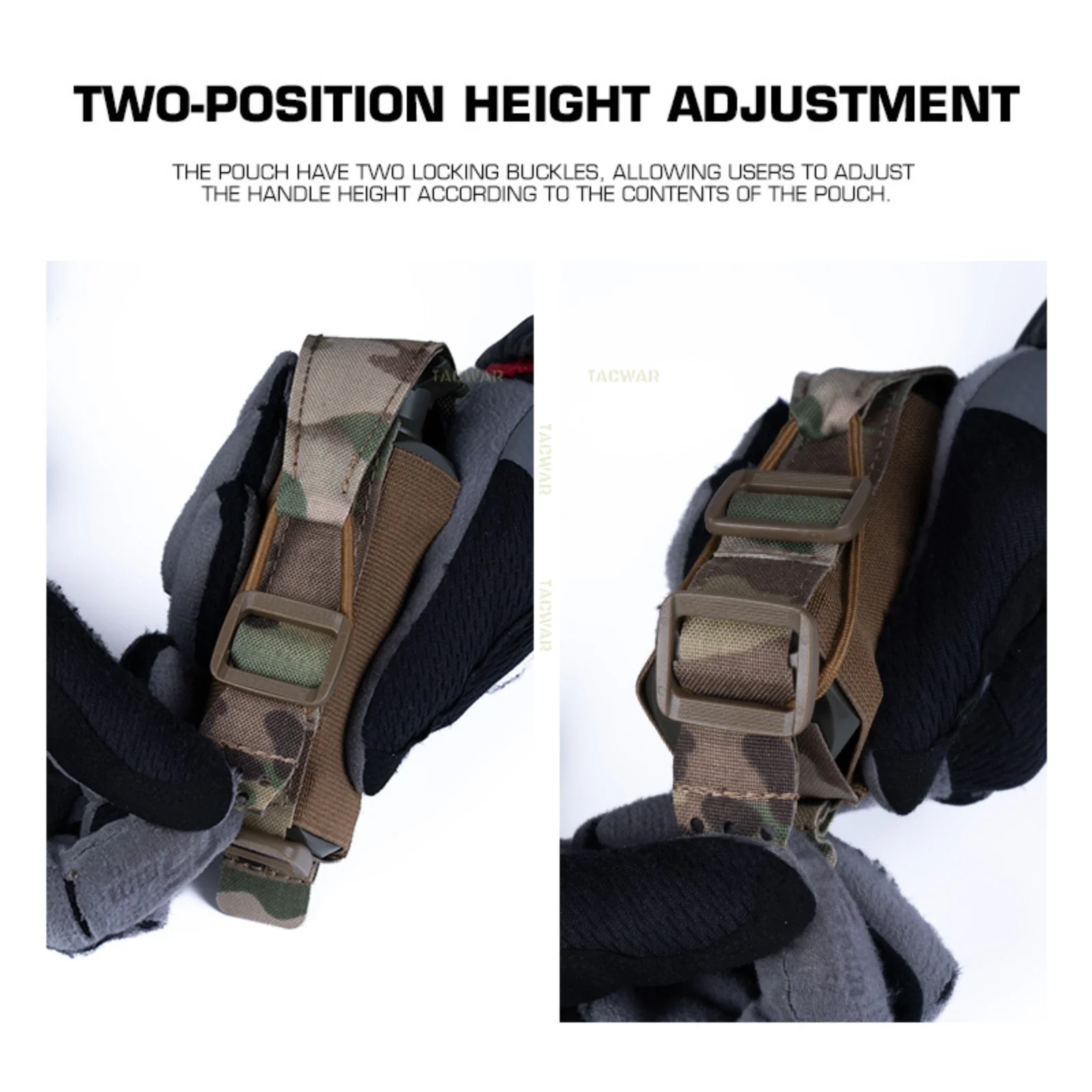 Bolsa flashbang táctica para linterna y portacargadores MOLLE - imagen 4