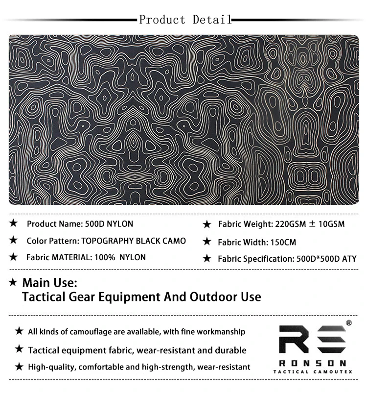 Panel textil con patrón topo negro