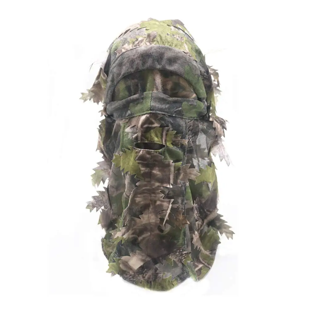 Sombrero Ghillie Woodland Camuflaje para Airsoft y Caza - imagen 2