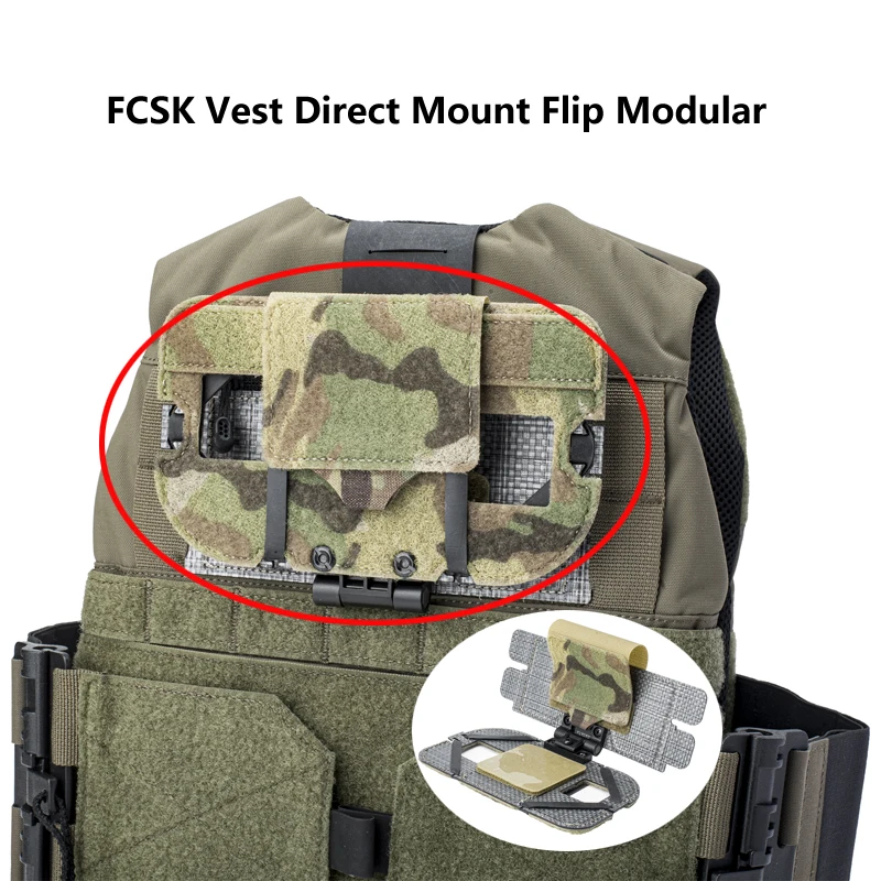 Chaleco táctico Airsoft Tegris con panel modular abatible para móvil - imagen 2