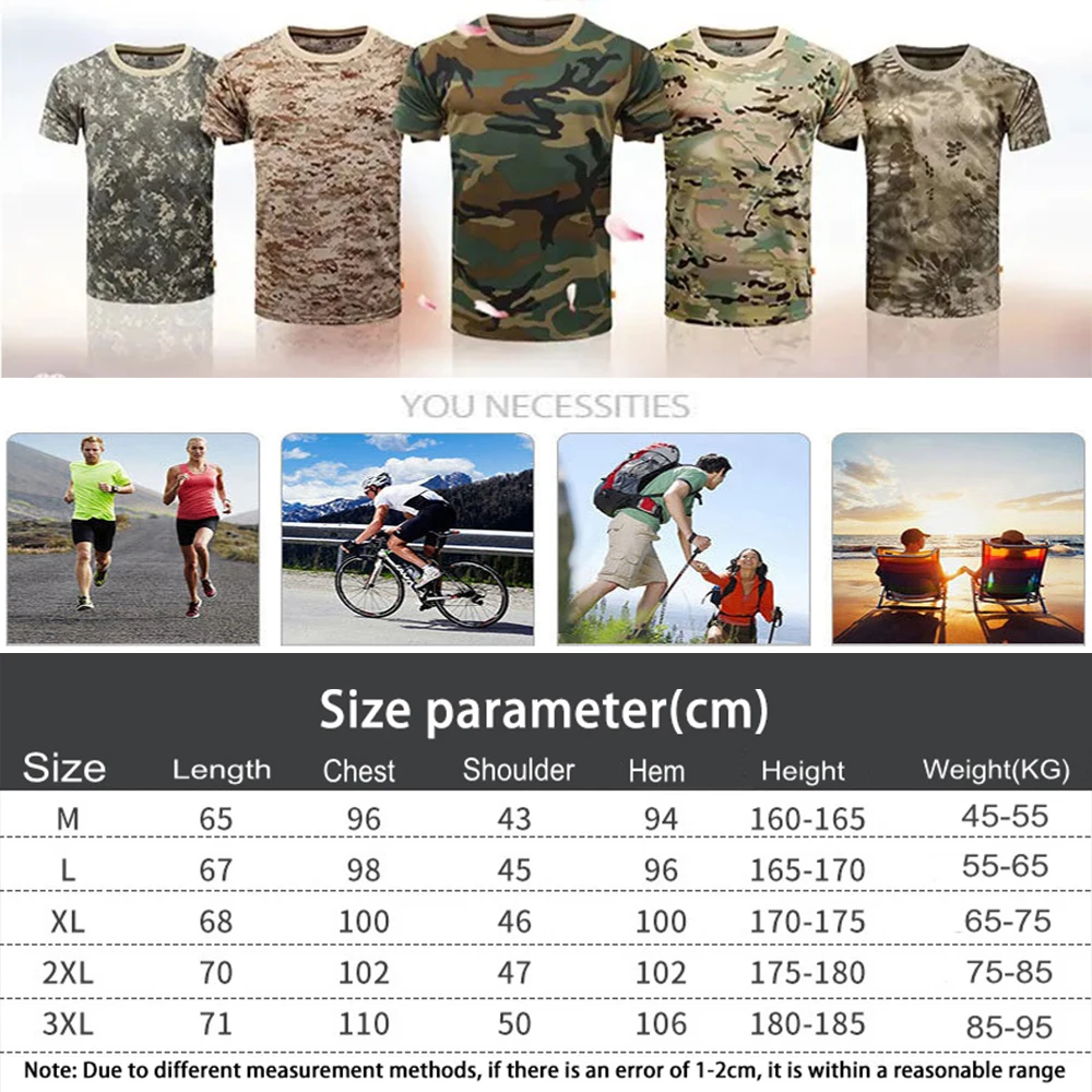 Camiseta de camuflaje 3D para hombre vista frontal