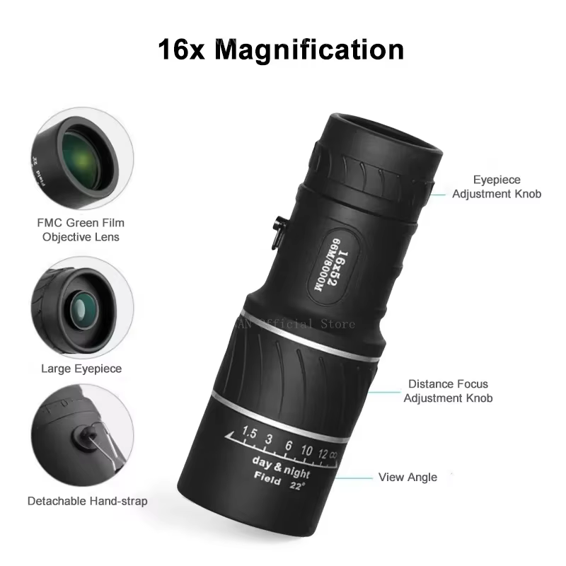 Telescopio monocular portátil visión verde HD largo alcance - imagen 5