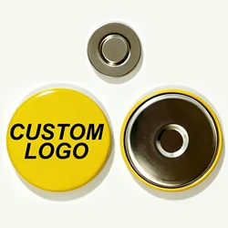 Placa magnética personalizada para pecho con foto o logotipo