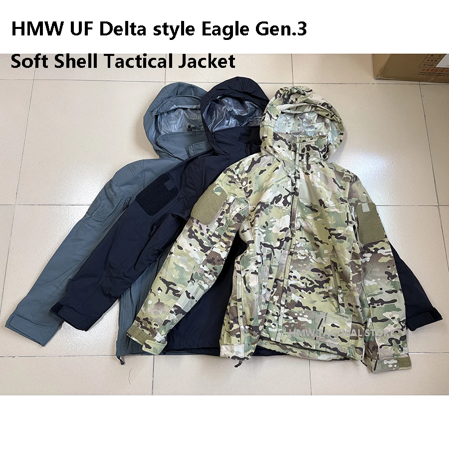 HMW Táctico Delta EagleGen chaqueta táctica concha suave impermeable