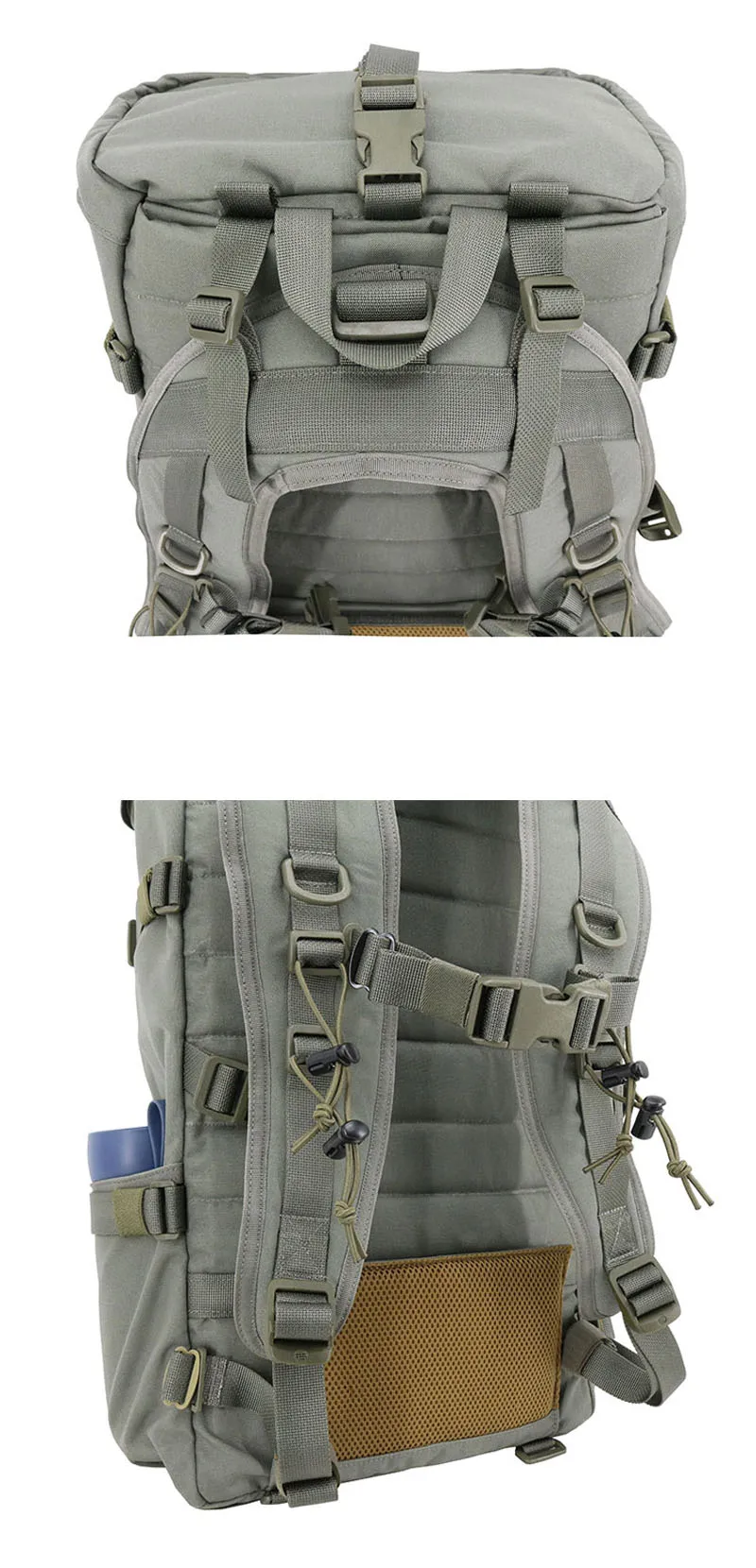 Paleta de colores disponibles: negro, carbón, verde, camo y negro camo