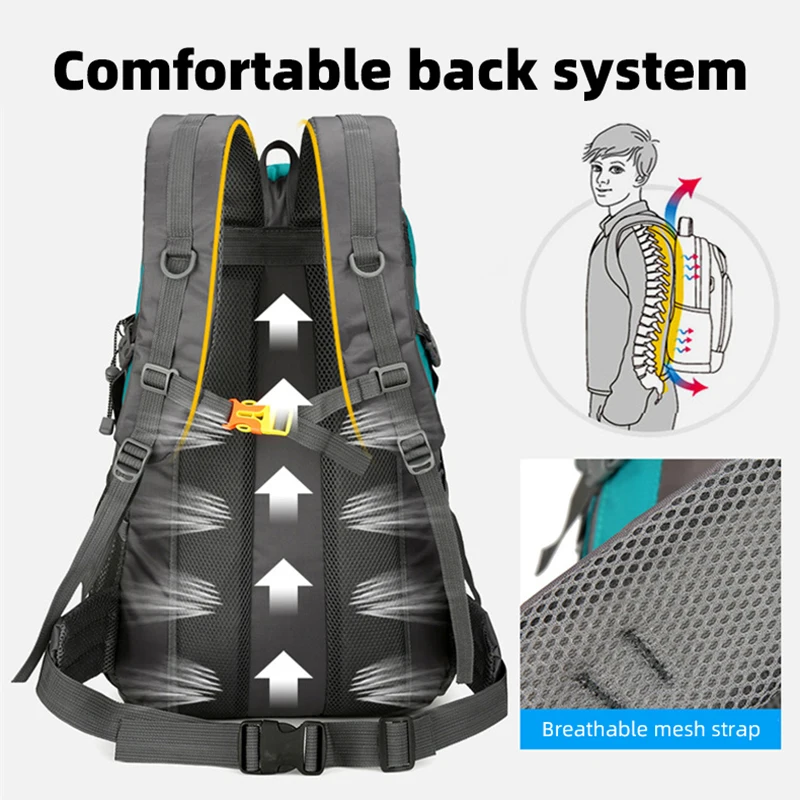 Mochila táctica 50L MOLLE ripstop para senderismo y camping - imagen 4