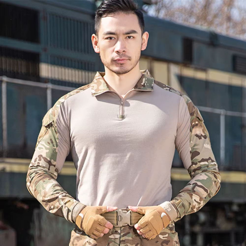 Camiseta táctica outdoor manga larga - Transpirable camouflage - imagen 4