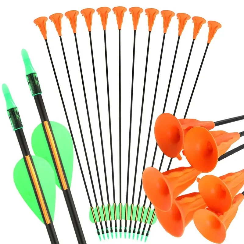 Flechas fibra vidrio ventosa niños principiantes arquería exterior - imagen 4