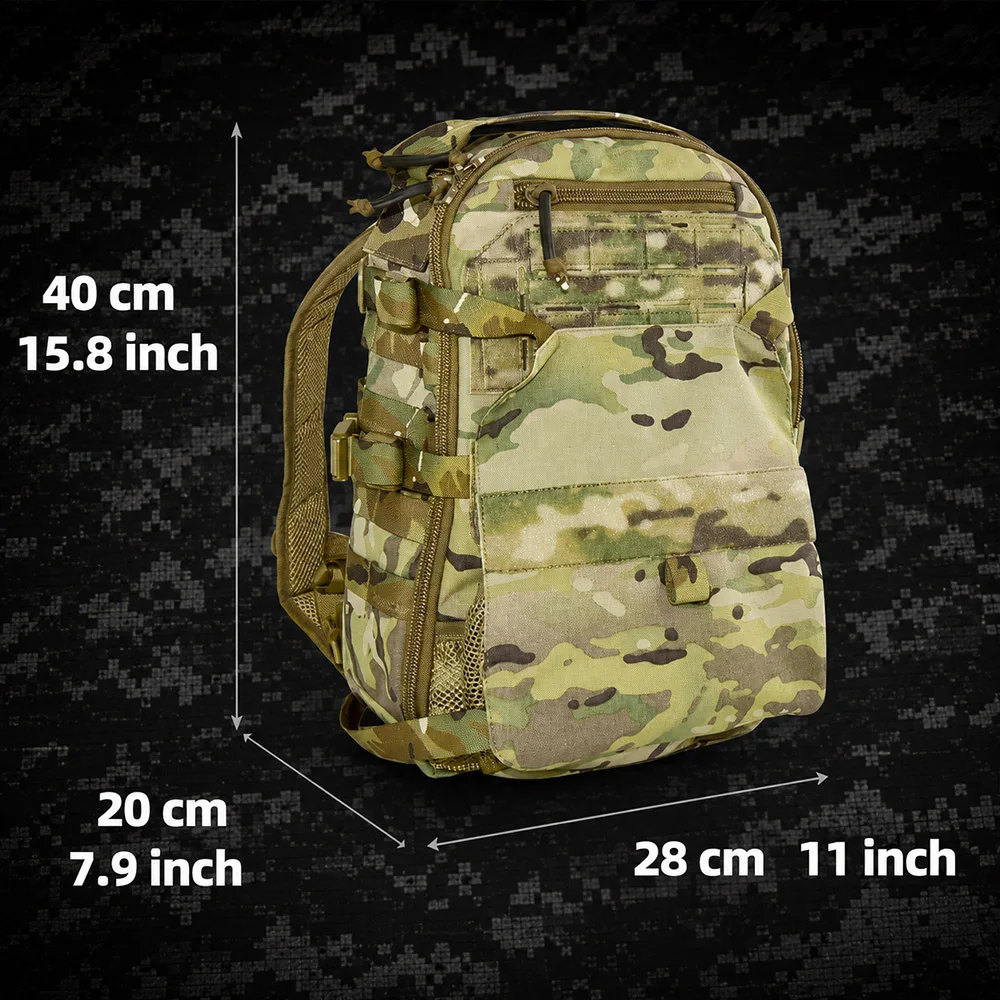 Mochila táctica de asalto MOLLE con compartimento para casco - imagen 4