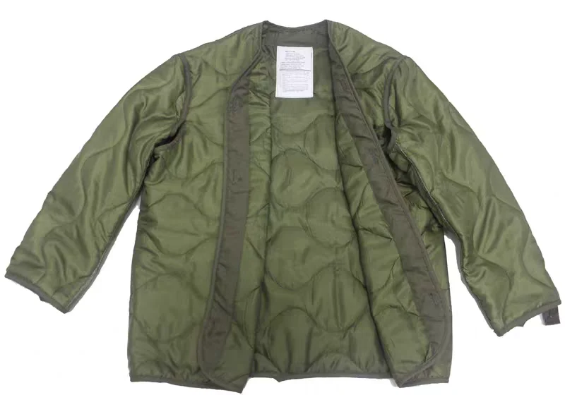 Chaqueta cortavientos táctica M65 hombre, forro algodón cálido