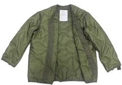 Chaqueta cortavientos táctica M65 hombre, forro algodón cálido