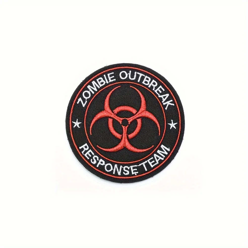 Parche bordado Resident Evil Umbrella Corps sobre superficie de velcro