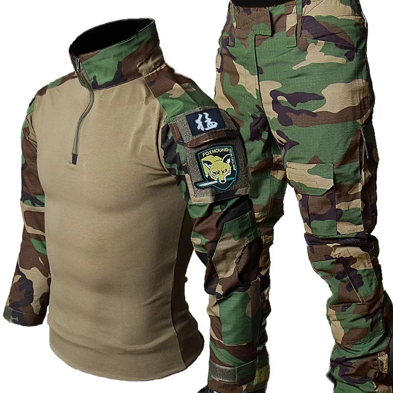 Uniforme táctico camuflaje ripstop para caza, airsoft y aire libre