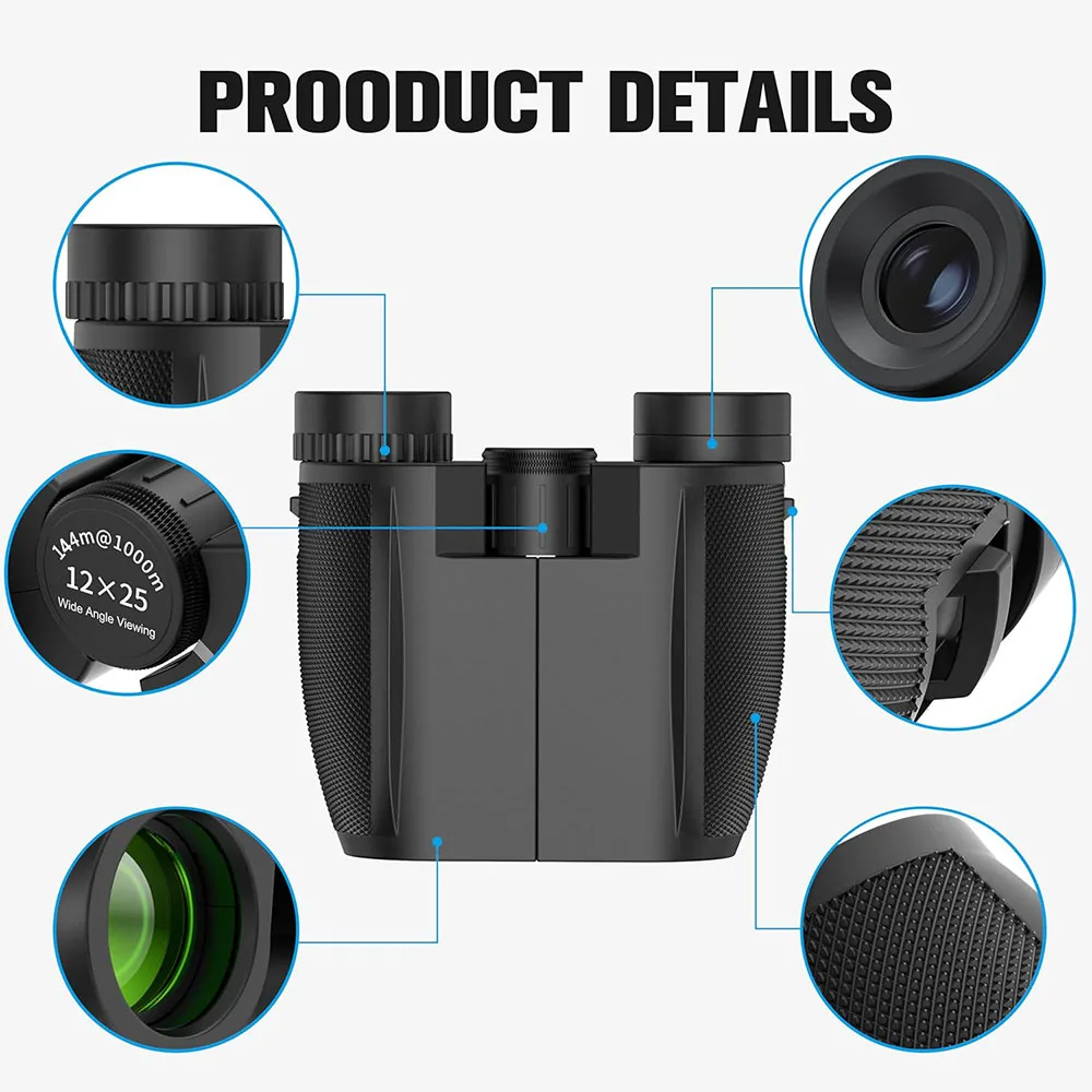 Binoculares 12x25 HD BAK4 FMC – Compactos para aves y caza - imagen 3