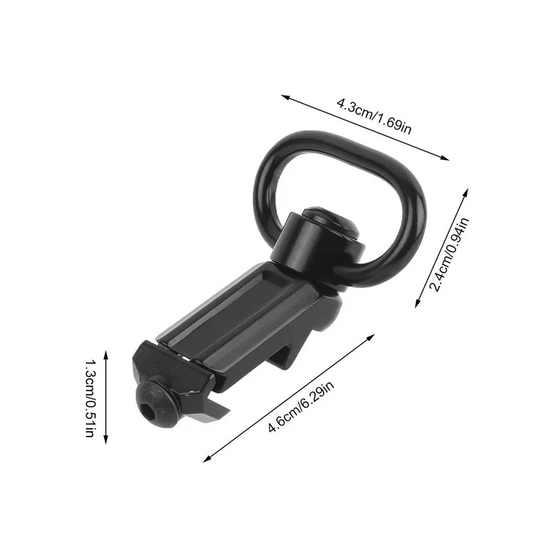 Detalle del giro 360° y el pasador QD