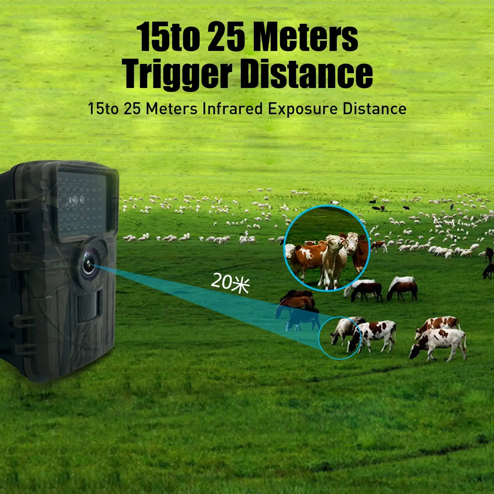 Cámara de caza PR5000 4K WiFi visión nocturna IP66, movimiento - imagen 4