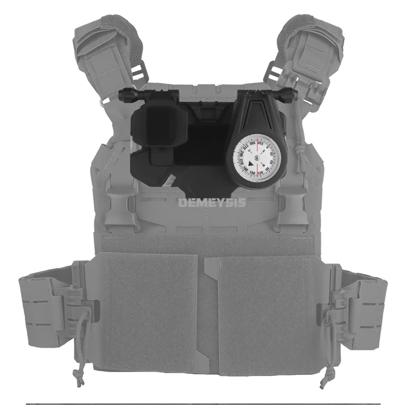 Brújula Táctica Plegable con Soporte GPS para Portaplacas - imagen 5