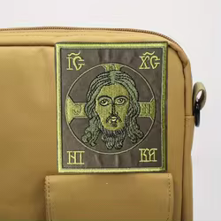 Parche táctico bordado Jesús ortodoxo con velcro para chaleco