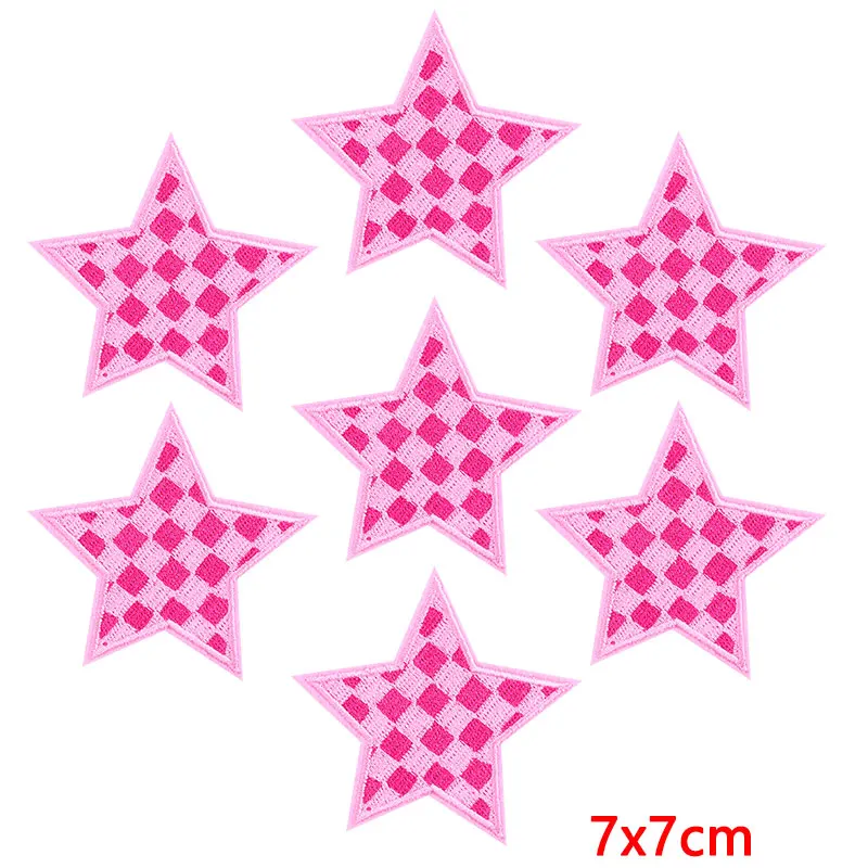 YK2 Parche bordado termoadhesivo rosa para ropa y accesorios - imagen 5