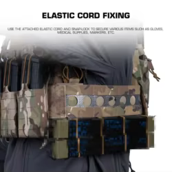 Panel táctico Drop Wing desmontable para caza y airsoft