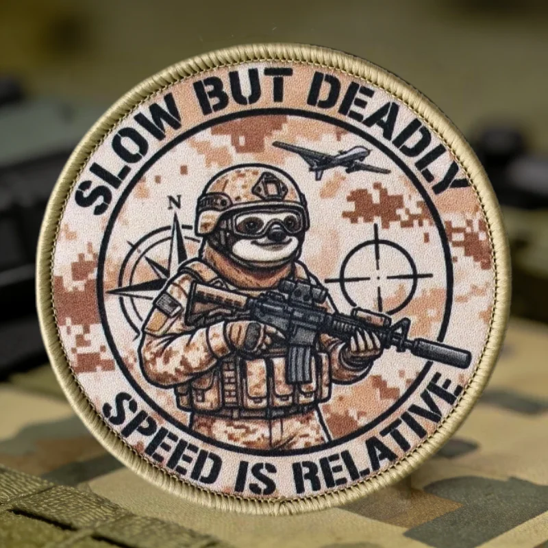 Parche táctico Mizuse Slow But Deadly velcro MOLLE para chaleco - imagen 4