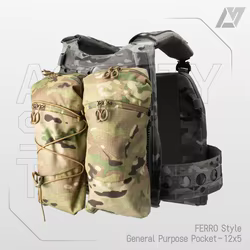 Funda vertical MOLLE FERRO GP – Táctica modular para equipamiento