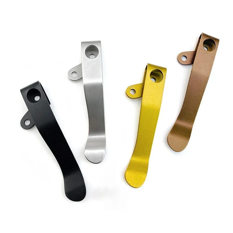 Clip de bolsillo Cold Steel AD-10 CNC titanio – Abrazadera trasera - imagen 3