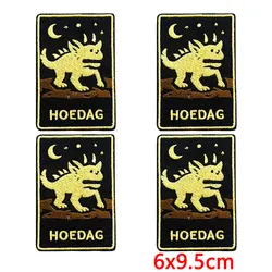Hoedag Parche termoadhesivo bordado Monster Card gnomos