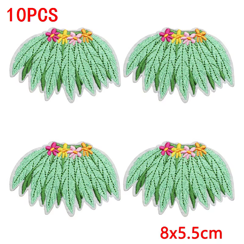 Parches termoadhesivos Aloha Tiki Hut tropicales hawaianos para ropa - imagen 3