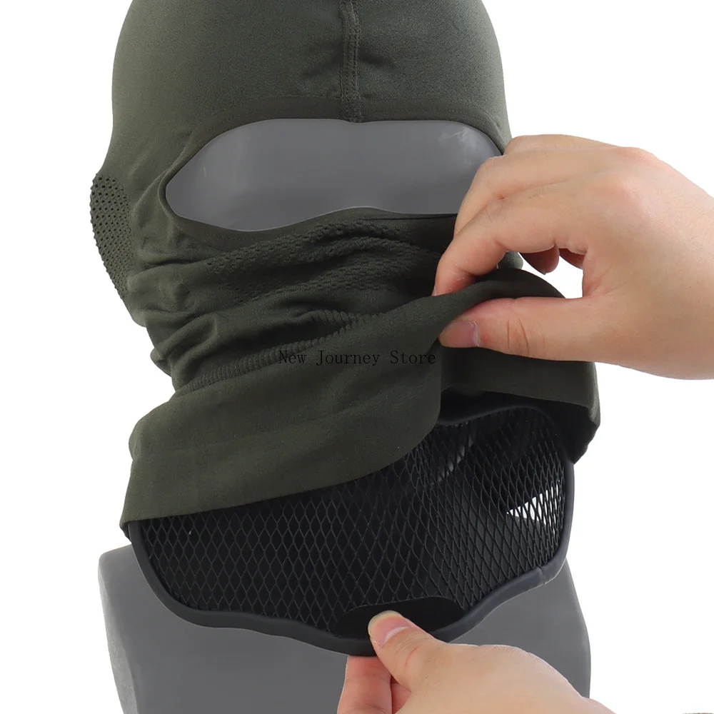 Máscara facial táctica V1 para airsoft con malla transpirable - imagen 2
