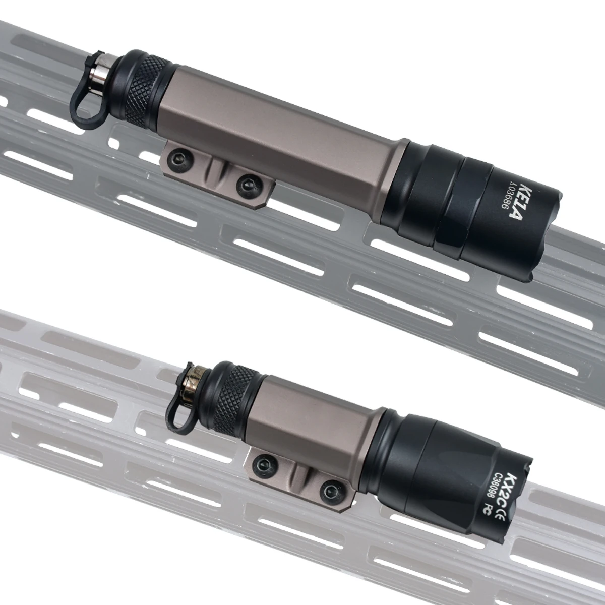 Linterna táctica SureFire M300/M600 de aluminio con soporte KeyMod - imagen 3