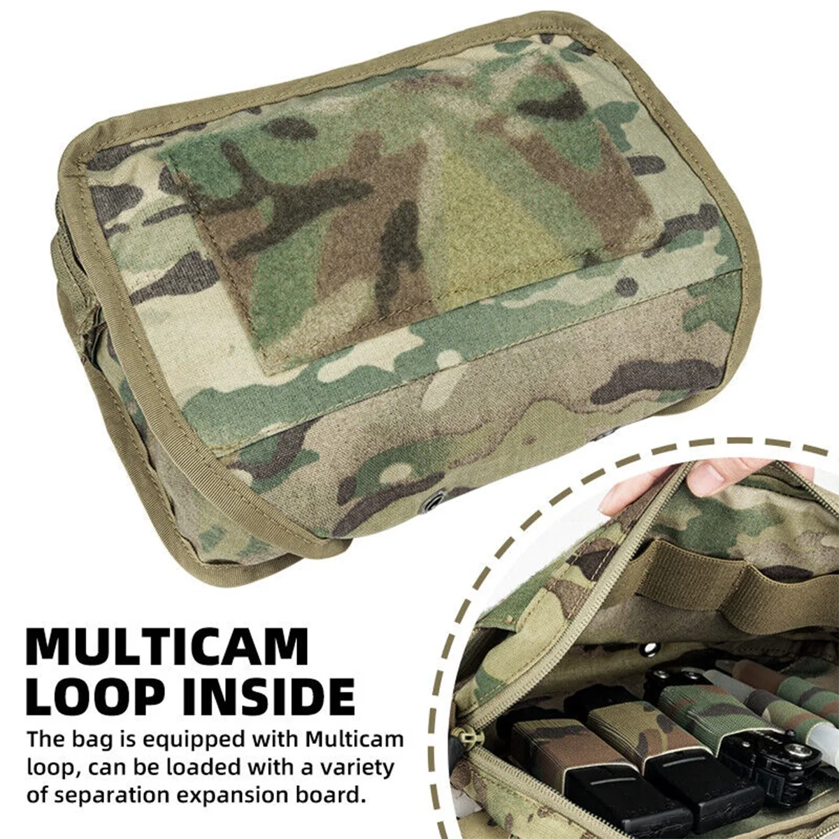 Chaleco táctico con bolsa de pecho y portaplacas MOLLE Airsoft - imagen 2