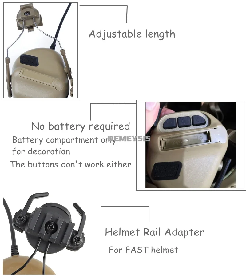 Auriculares tácticos de protección para tiro y airsoft – Orejeras profesionales - imagen 2