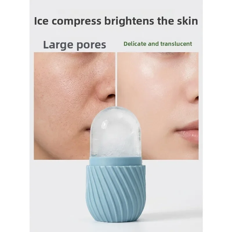 Masajeador facial de hielo en molde compacto para poros